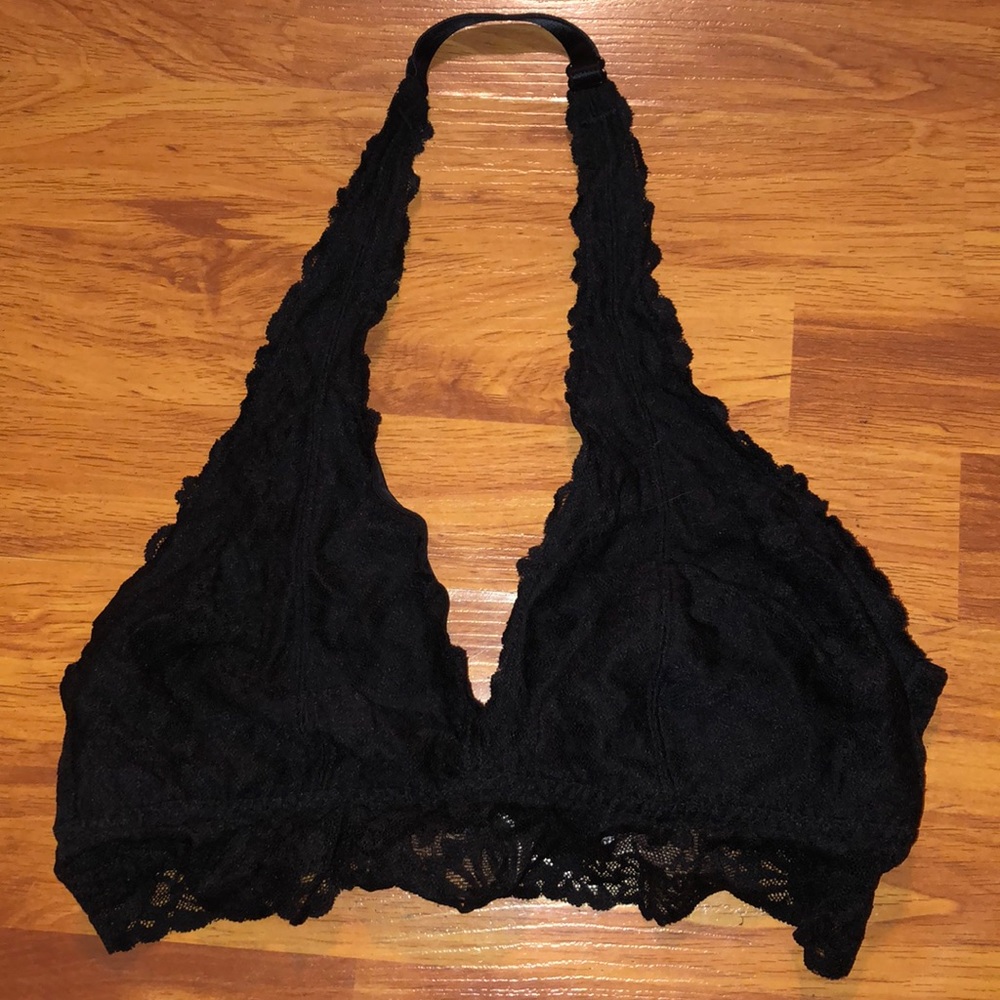 VS Black Halter Bralette